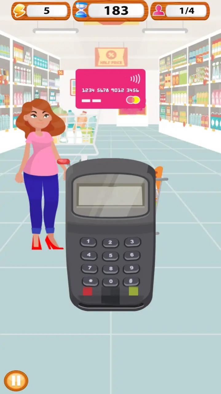 超市收银员模拟器