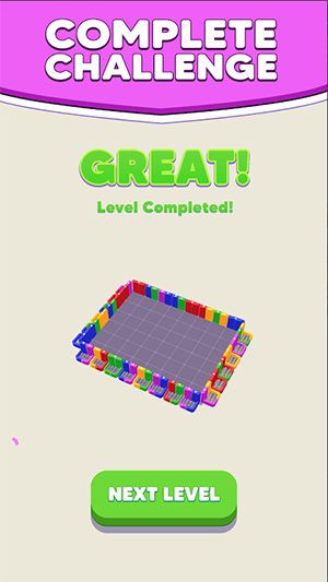 彩色方块3D滑动拼图游戏