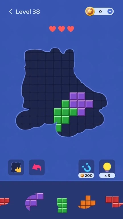 方块拼图难题游戏