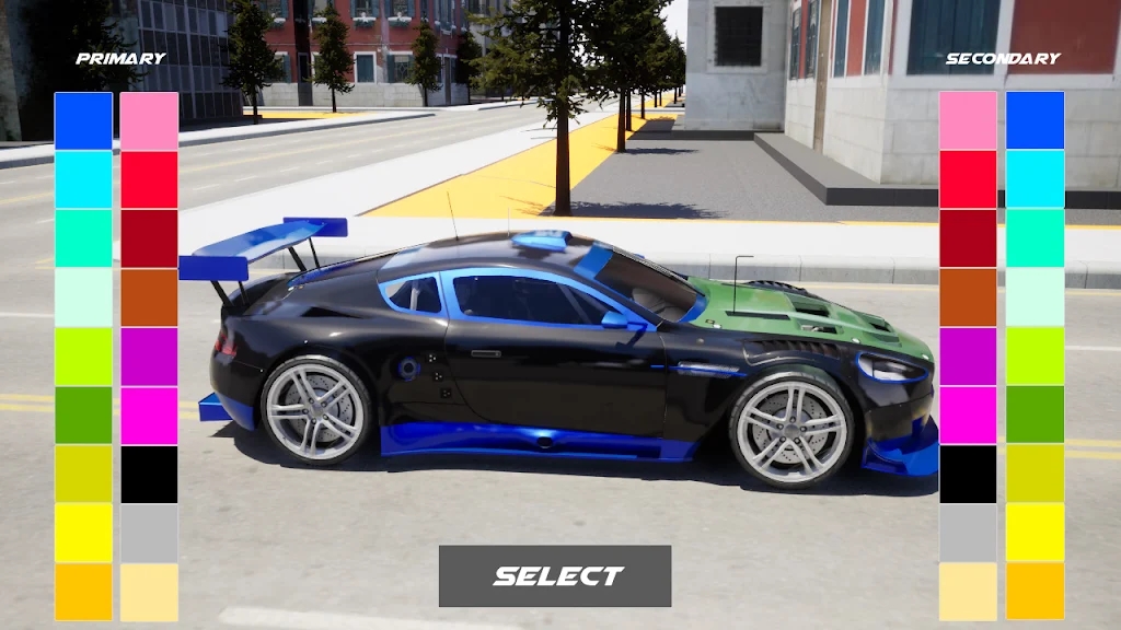高性能汽车狂飙3D游戏