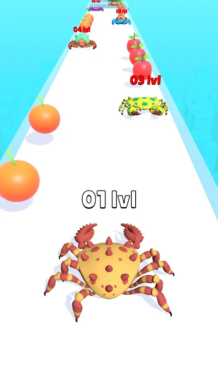 螃蟹奔跑生存进化游戏